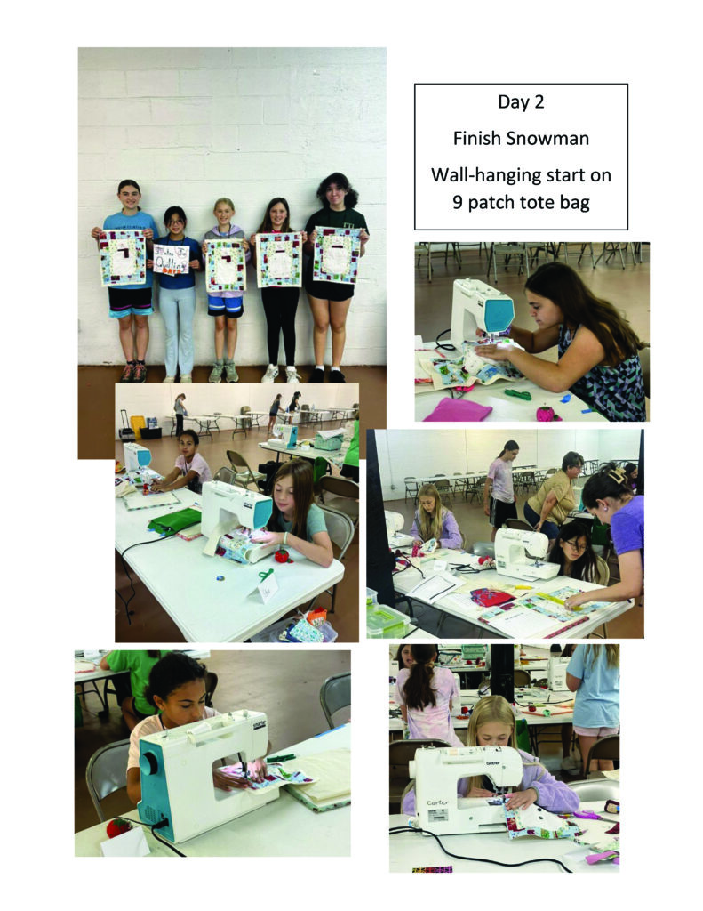 Quilting camp day 2 finished project